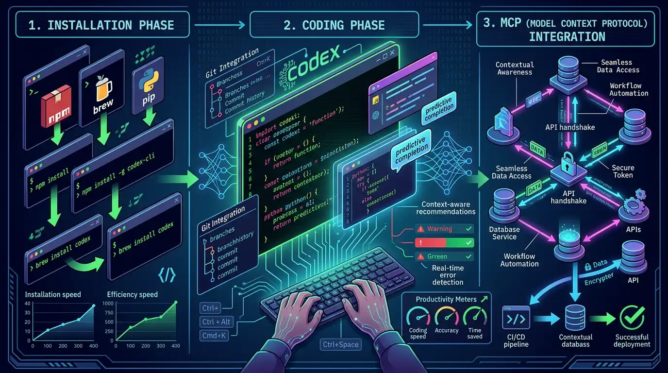 Codex CLI와 바이브코딩 워크플로를 표현한 대표 이미지