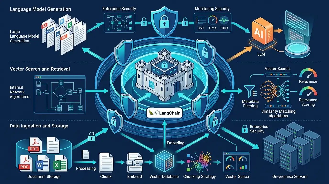 LangChain 기반 폐쇄망 RAG 시스템 아키텍처 대표 이미지