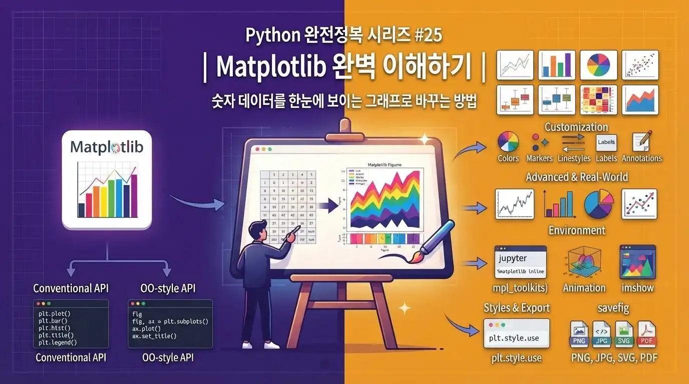 Python Matplotlib로 숫자 데이터를 그래프로 시각화하는 방법을 설명하는 대표 이미지