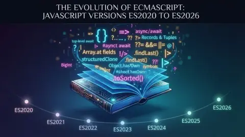 JavaScript와 TypeScript 기반 최신 ECMAScript 기능을 표현한 대표 이미지