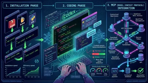 Codex CLI와 바이브코딩 워크플로를 표현한 대표 이미지