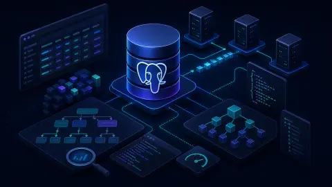 PostgreSQL 데이터베이스 개념과 쿼리 최적화 일러스트