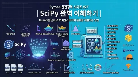 Python SciPy로 과학 계산과 최적화 문제를 해결하는 방법을 설명하는 대표 이미지